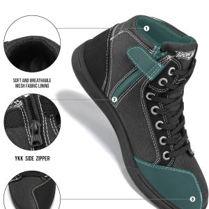 Street Rider Shoes: IRON JIA’s Breathable Motorcycle Shoes for Men – Casual, Protective, and Anti-Slip Footwear in Black, Size 11