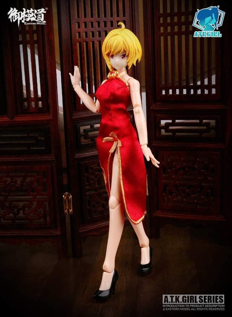 ATKModels: Eastern Model 1/12 Scale Cheongsam Set for Four Symbols Series Mecha Girl Figures