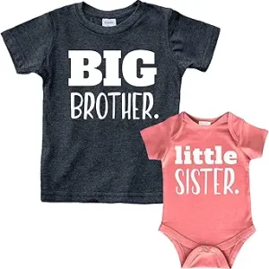 Baby Girl Coming Home Outfit: Unordinary Matching Sibling Set for Big Brother and Little Sister