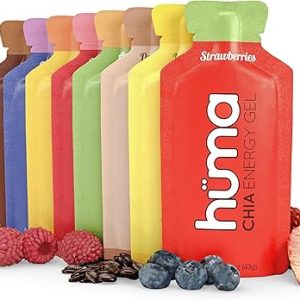 Energie Gelletjes: Huma Chia Energy Gel Variety Pack – 12 Stomach-Friendly Real Food Energy Gels for Endurance