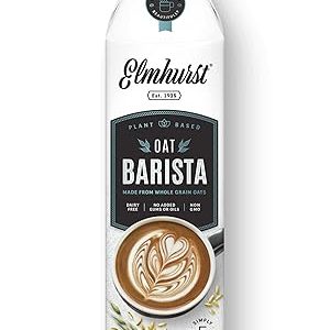 Milk-237: Elmhurst Oat Barista Plant-Based Milk – Dairy-Free, Vegan, Kosher, Gluten-Free & Non-GMO, 32 fl oz (Pack of 6)