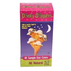 Mini Ice Cream Cones: Dinky Dippers 48ct Child-Size Treats (1.95 Ounce Each)