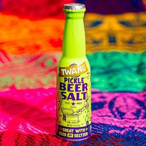 Beer Salt: Twang Flavored Pickle Mini Bottles (1.4 Ounce) – Perfect for Beer, Cocktails, and Beverages (3 Pack)