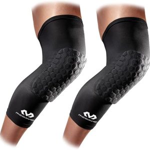 Wrestling Knee Pads: McDavid Hex Compression Sleeves for Basketball, Volleyball, Weightlifting, and More – Pair of Leg Sleeves