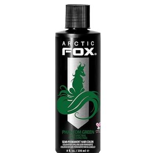 Green Hair Dye: ARCTIC FOX Vegan and Cruelty-Free Semi-Permanent Hair Color (8 Fl Oz, PHANTOM GREEN) – Shop Now at the ARCTIC FOX Store
