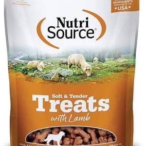 Nutri Source TU80022 14 oz Soft & Tender Treats for Dogs – Delicious Lamb Flavor
