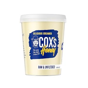 Creamed Honey: Cox’s 40 OZ Whipped Raw Unfiltered Clover Honey – 100% Pure and Delicious, Made in the USA