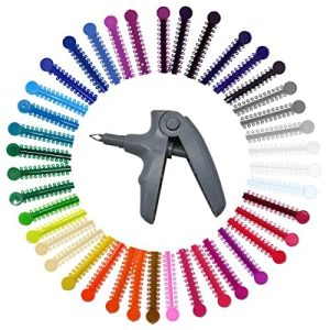 Braces Color: Orthodontic Ligature Ties Kit – 1040 Multi-Color Rubber Bands with Ligature Gun for Dental Braces – Comprehensive Tool Set for Orthodontic Procedures