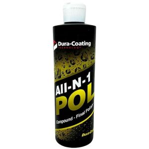 Dura-Coated Car Polish: All-N-1 Formula Cleans, Glazes, and Protects in One Step – Ideal for Painted Surfaces, Gel Coats, and Fiberglass, 16 Ounce Bottle Polish Cleaner