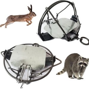 Conibear Trap: 2 Packer Outdoor Spring Trap – Easy Set, Weather-Resistant, Durable, and Reusable Solid Metal Trap for Home, Yard, and Garden (6in – 2 Packer)