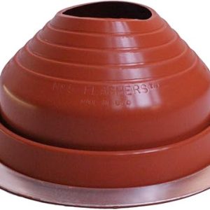 Roof Jack Pipe Boot: Flashers #5 Silicone High Temp Flexible Flashing for Metal Roofing (Fits Pipe OD 4-1/4″ to 7-1/2″) – 100% Made in the USA