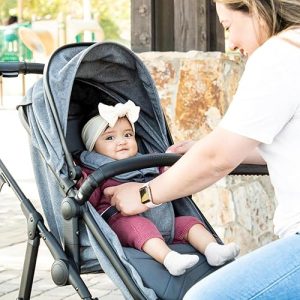 Mompush Stroller: Wiz Convertible Baby Stroller for Newborns and Toddlers – Features Reversible Seat and Large UPF 50+ Canopy