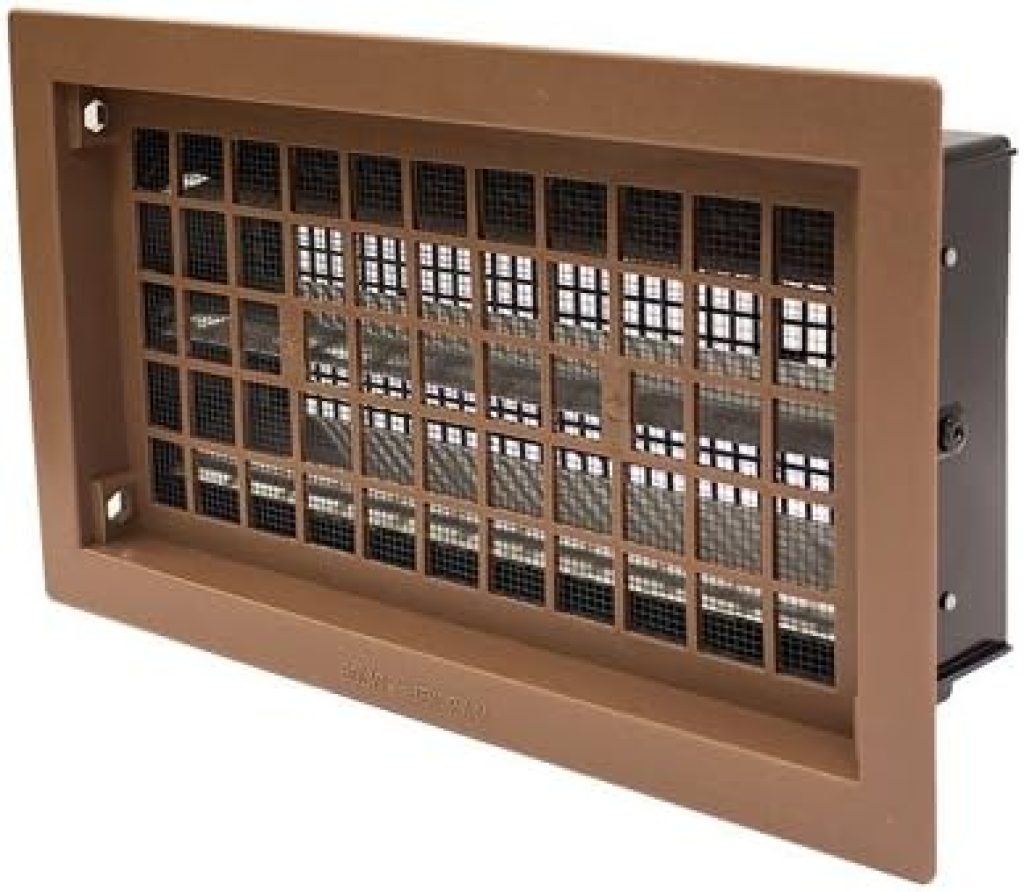Crawl Space Vent Covers: RABR Heavy-Duty Automatic Foundation Vent in Brown, 50" Size, 1 Unit