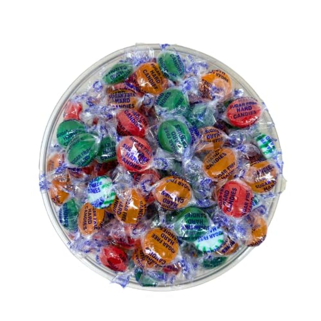 Sugar Free Hard Candy Assortment: Hostess Deluxe Fruit Mix - 1lb Bag of Individually Wrapped Keto & Diabetic-Friendly Gourmet Discs (16oz)