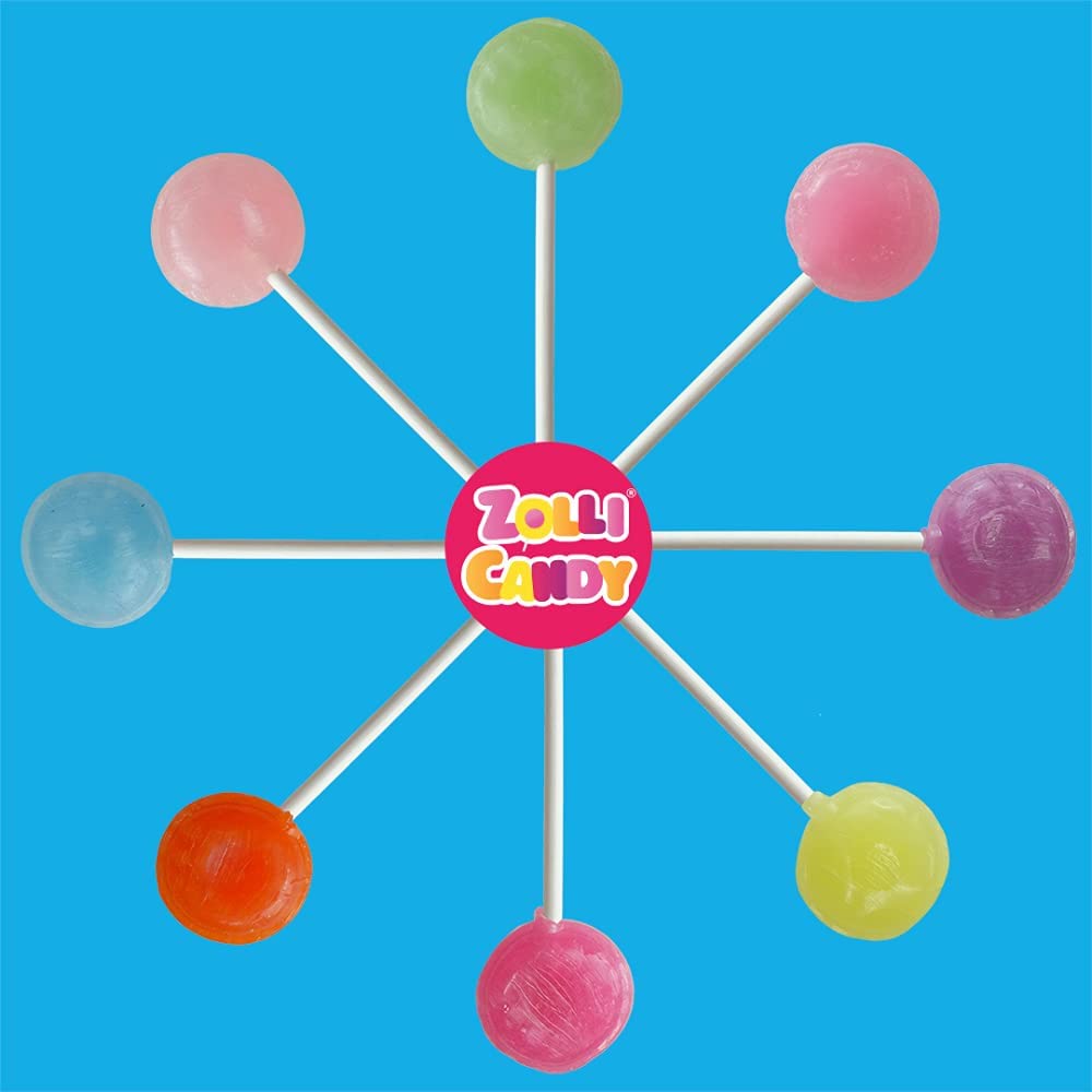 Sugar Free Hard Candy Zollipops: Caramel & Green Apple - 10.4oz Vegan, Allergy-Free, KETO & Diabetic Friendly Clean Teeth Treat