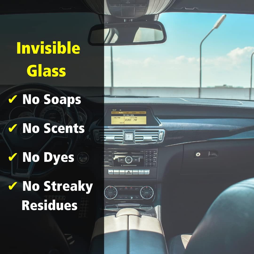 Invisible Glass Cleaner: 92164-2PK Premium Streak-Free Glass and Window Cleaner for Auto and Home - Ammonia-Free, Tint-Safe, Ideal for Windshields and Navigation Screens, 22 Fl Oz, Pack of 2