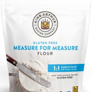King Arthur Flour Gluten-Free Measure for Measure – All-Purpose 1:1 Wheat Flour Substitute, Non-GMO, Kosher Certified Baking Flour for Cookies, Cakes & Muffins, 3 lbs Bag