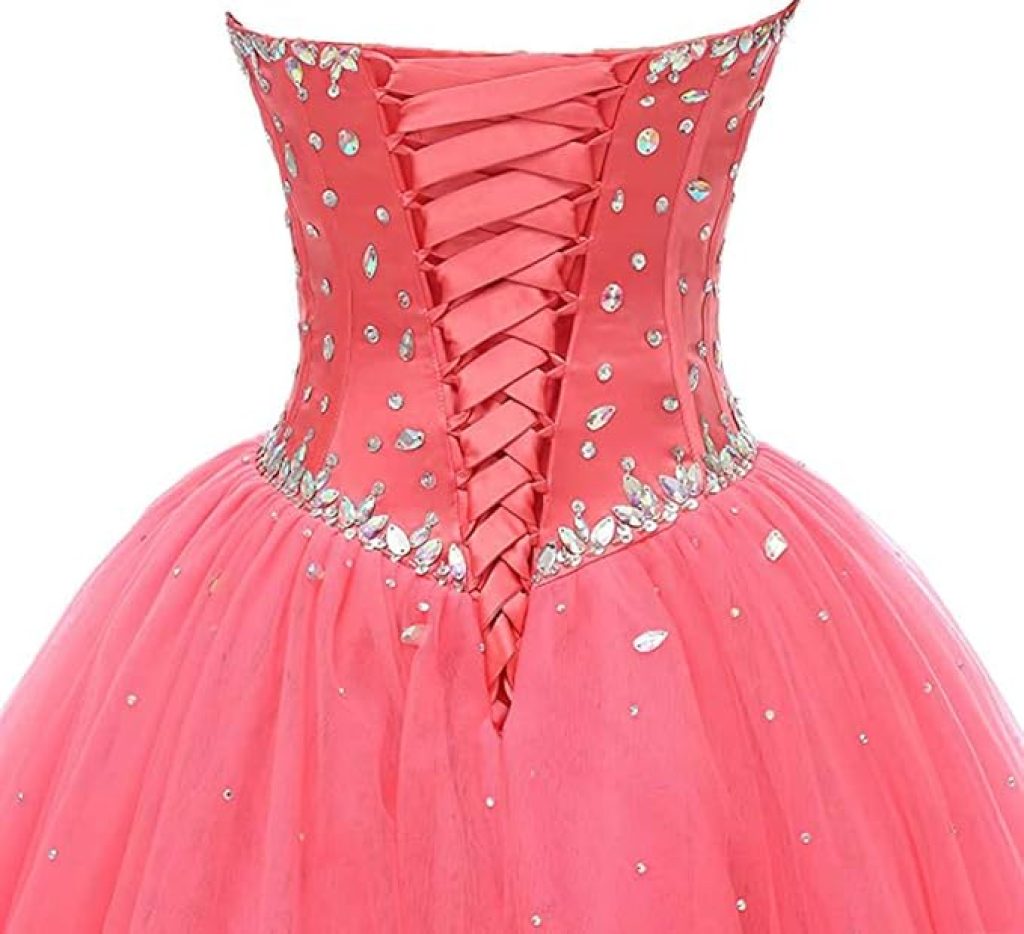 Pink Quinceanera Dresses: Women's Sweetheart Tulle Ball Gown for Prom and Special Events