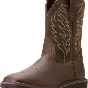 Ariat Boots: Men’s Groundbreaker Wide Square Toe Work Boots for Comfort and Durability