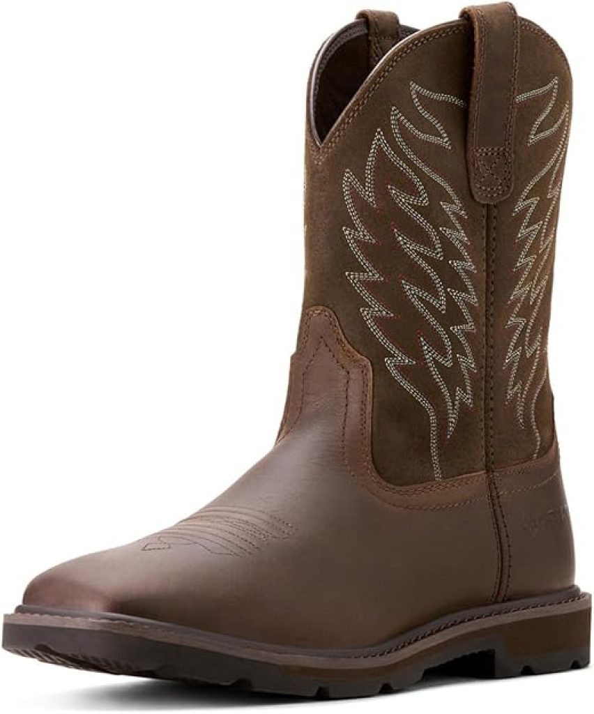 Ariat Boots: Men's Groundbreaker Wide Square Toe Work Boots for Comfort and Durability