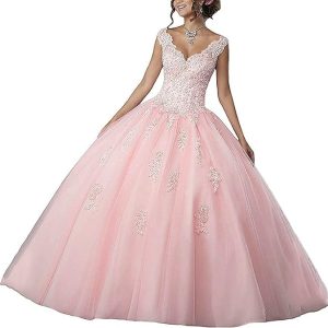 Pink Quinceanera Dresses: QXMYOO Ball Gown for Sweet 16 Prom and Princess Parties for Teens
