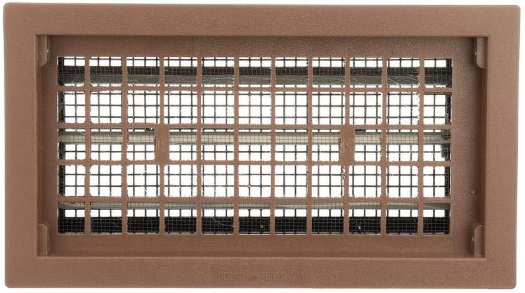 Crawl Space Vent Covers: RABR Heavy-Duty Automatic Foundation Vent in Brown, 50" Size, 1 Unit