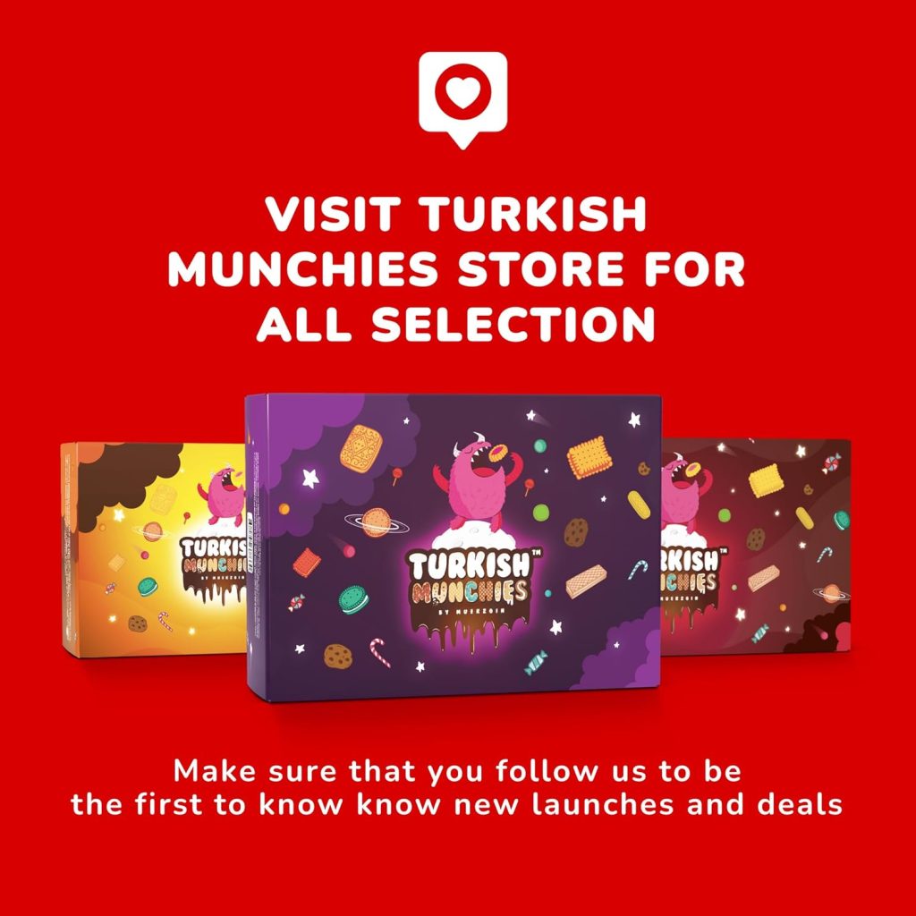Dubai Chocolate Bar Gift: Premium Mega International Snack Box with Exotic Foreign Snacks and Unique Turkish Candies – 32 Full-Size Treats Included