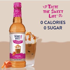 Sugar Free Caramel Syrup from Jordan’s Skinny Syrups: Zero Calorie Coffee Flavoring for Chai Lattes, Protein Shakes & More – 25.4 Fl Oz