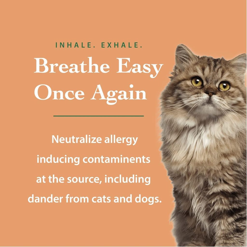 Dust Mite Spray: The Ecology Works Plant-Based Allergy Relief for Dogs & Cats - Dander Remover & Waste Reducer for Home, Bedding & Furniture, Fragrance-Free