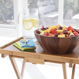 Wooden Bowl – Lipper International Acacia Round Flair Bowl