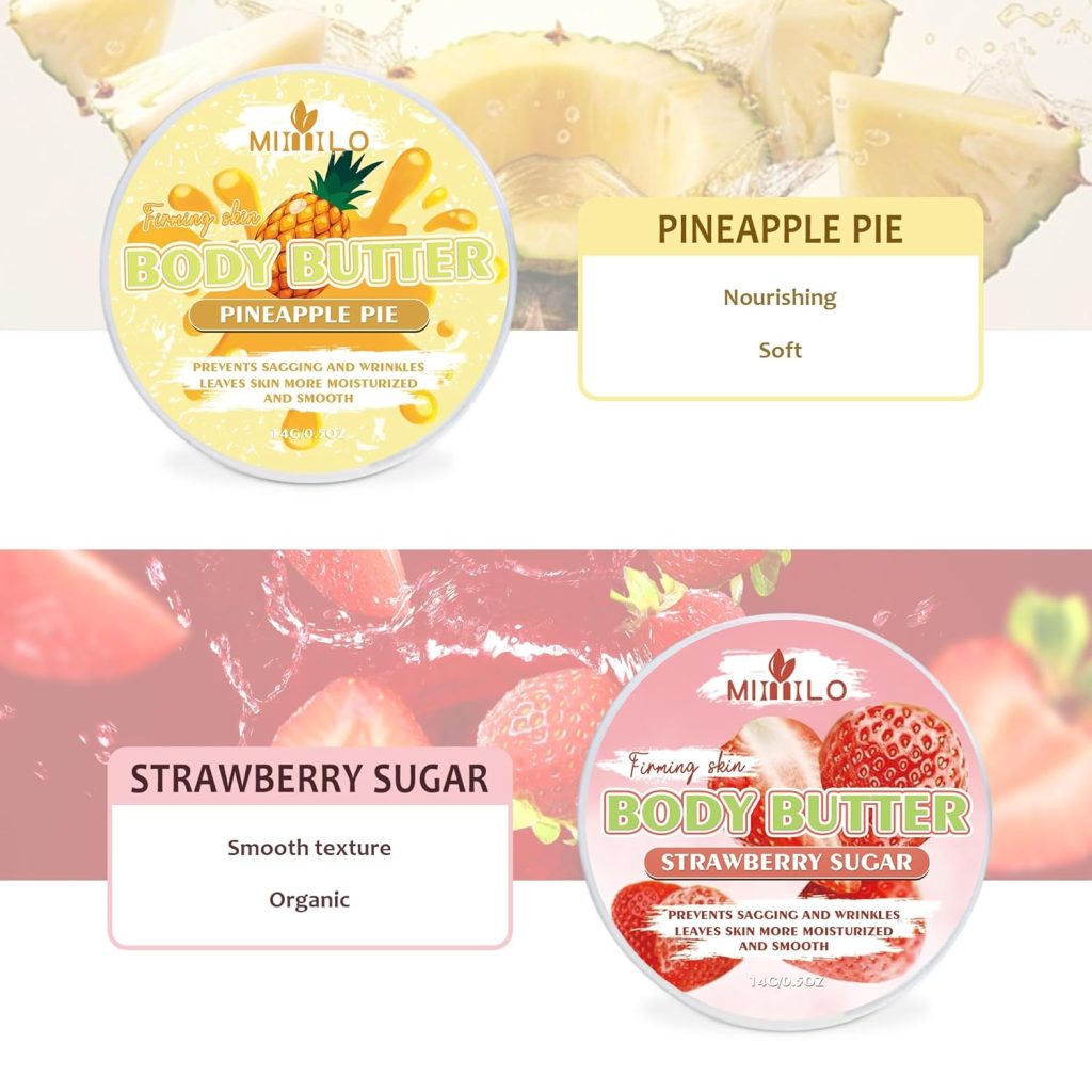 Body Glaze - Hydrating and Moisturizing Care Butter Sample Kit, Choose Your Favorite Scent for Skin Care
