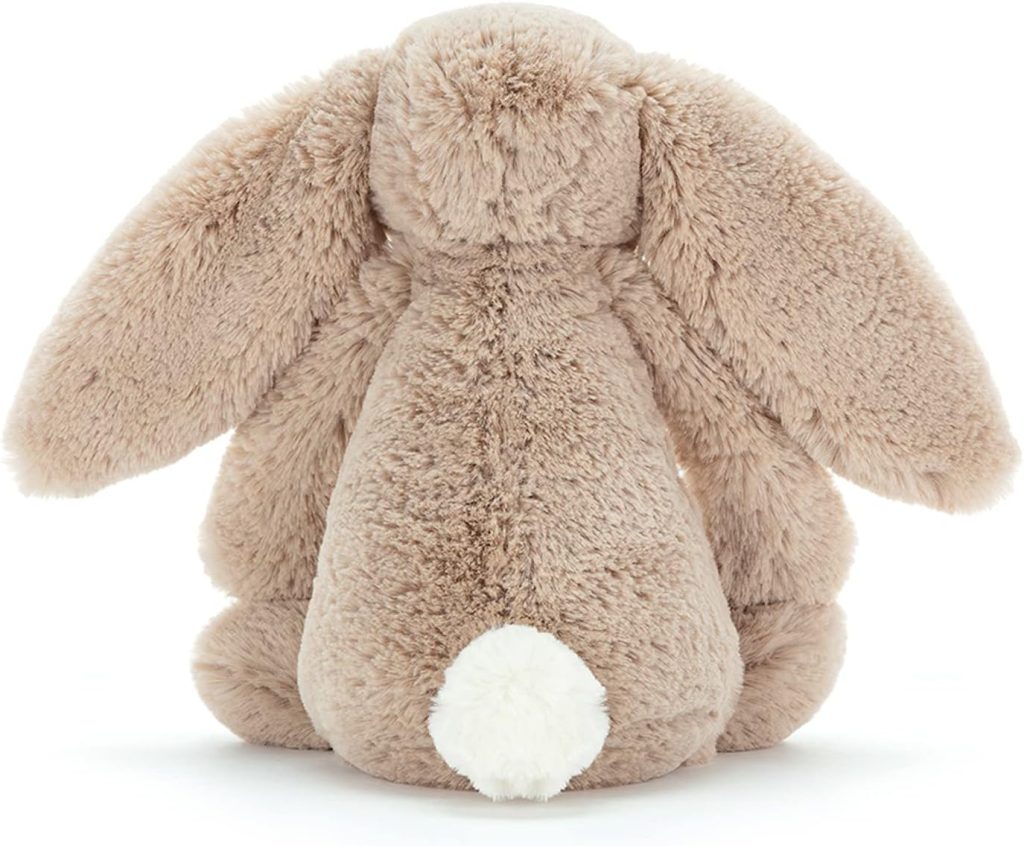 Shop Valentine's Day Jellycat: Medium 12-Inch Bashful Beige Bunny Stuffed Animal - Classic Rabbit Plush Toy for Children