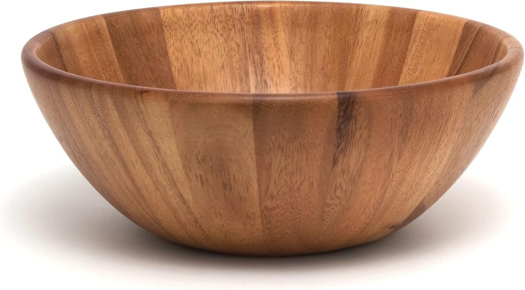 Wooden Bowl - Lipper International Acacia Round Flair Bowl