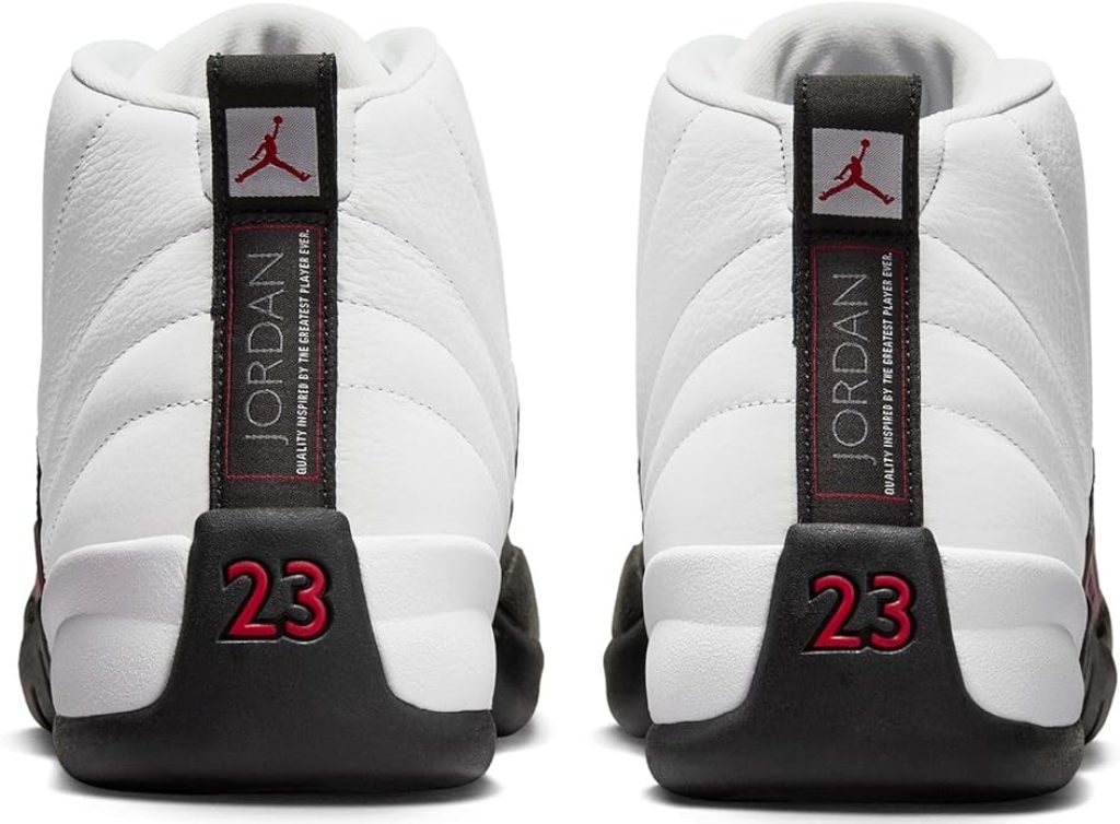 Jordan 12: Men's Retro Taxi Flip Sneakers in White/Gym Red-Black (CT8013 162) - Size 11