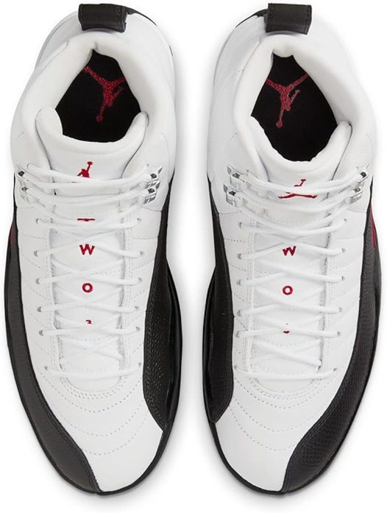 Jordan 12: Men's Retro Taxi Flip Sneakers in White/Gym Red-Black (CT8013 162) - Size 11