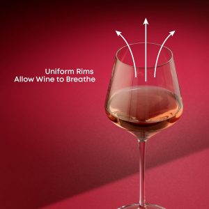 Glassware Sets JoyJolt: Layla White Wine Glasses – Set of 4 Italian-Made Clear Glass, 13.5oz Elegant Drinkware from Europe