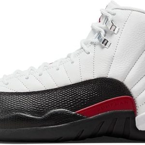 Jordan 12: Men’s Retro Taxi Flip Sneakers in White/Gym Red-Black (CT8013 162) – Size 11