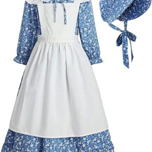 Prairie Dress: ReliBeauty Pioneer Girl Colonial Costume for Authentic Historical Looks