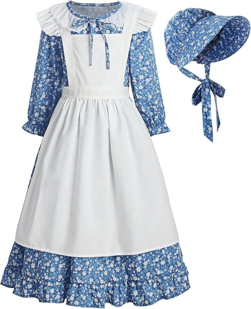 Prairie Dress: ReliBeauty Pioneer Girl Colonial Costume for Authentic Historical Looks