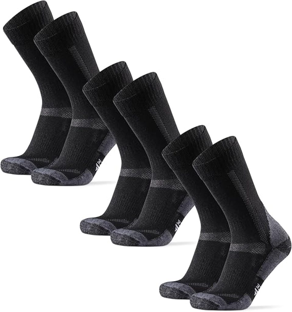 Darn Tough Socks Merino Wool Hiking Crew for Men & Women – Cushioned, Breathable, Anti-Blister Outdoor Socks, 3-Pair Pack