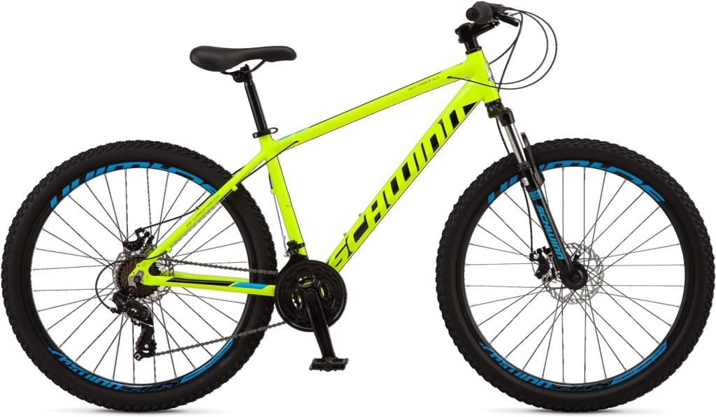 Specialized Bikes – Schwinn High Timber Mountain Bike for Adults and Youth, 24 to 29-Inch Wheels, 7 or 21 Speeds, Front Suspension, Aluminum and Steel Frame Options for Men, Women, Boys, and Girls