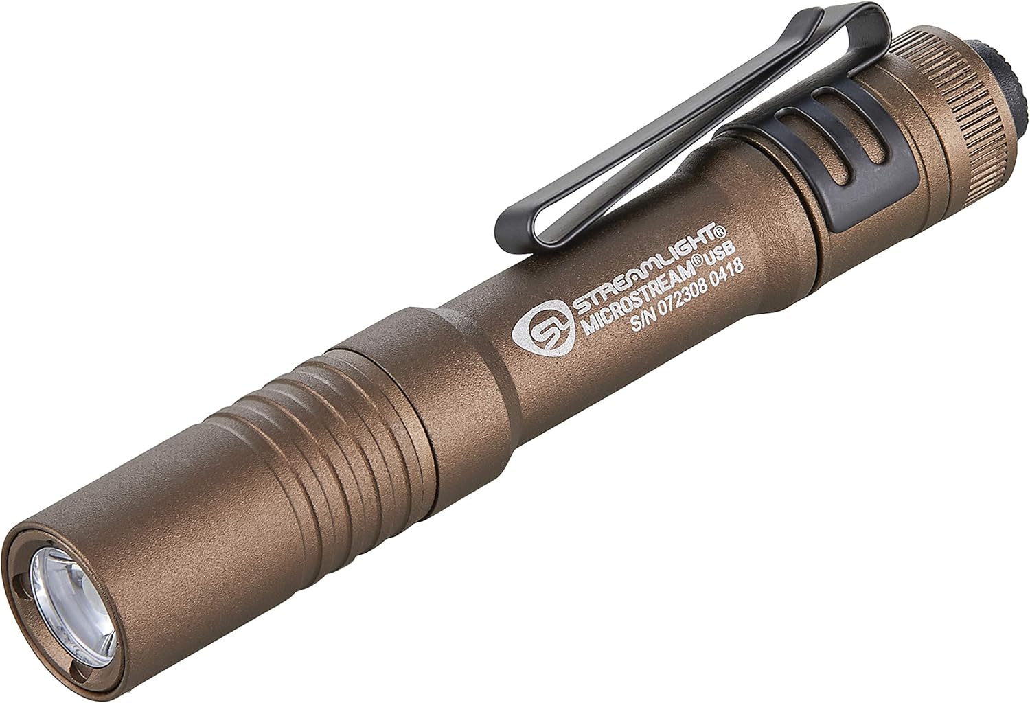 Best EDC Flashlight: Streamlight 66608 MicroStream - 250-Lumen Ultra-Compact Flashlight with USB Rechargeable Battery in Coyote Color