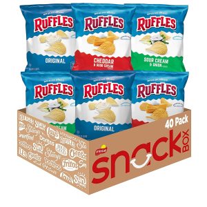 Bag of Chips: Ruffles Potato Chips Variety Pack – 40 Count for Ultimate Snacking