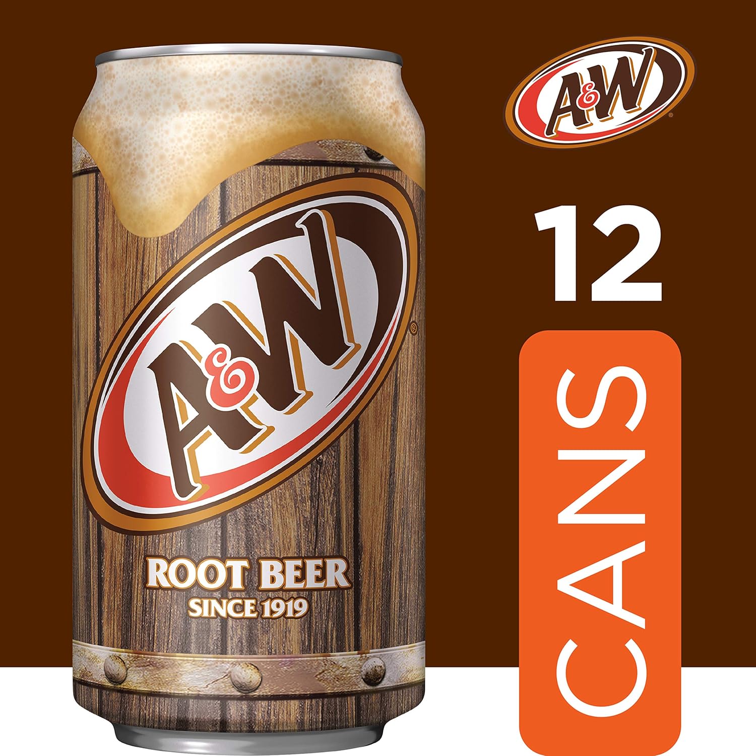 Not Your Father's Root Beer: A&W Root Beer Soda, 12 fl oz Cans - Refreshing 12-Pack for Root Beer Lovers