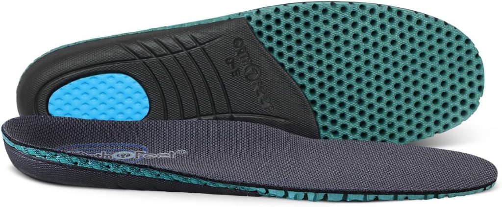 Orthofeet Arch Support Insoles for Women – Orthotic Inserts for Plantar Fasciitis and Pain Relief, Size 9.5 Wide, Designed for Comfort and Foot Health