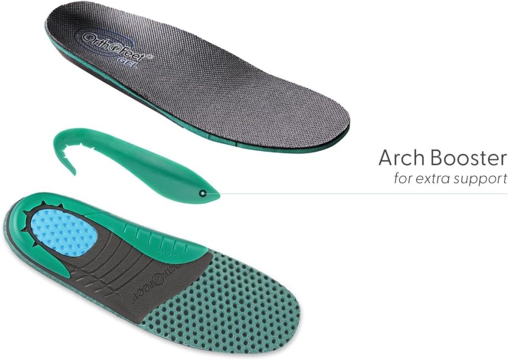 Orthofeet Arch Support Insoles for Women – Orthotic Inserts for Plantar Fasciitis and Pain Relief, Size 9.5 Wide, Designed for Comfort and Foot Health