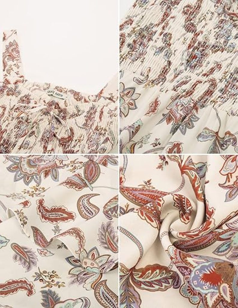 Summer Dresses: GRACE KARIN Floral Boho Maxi Swing A-Line Sundress 4 Summer Dresses: GRACE KARIN Floral Boho Maxi Swing A-Line Sundress