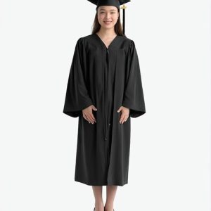 Graduation Dress: Unisex Adult Matte Cap and Gown Tassel Set for Celebrating Your Achievement