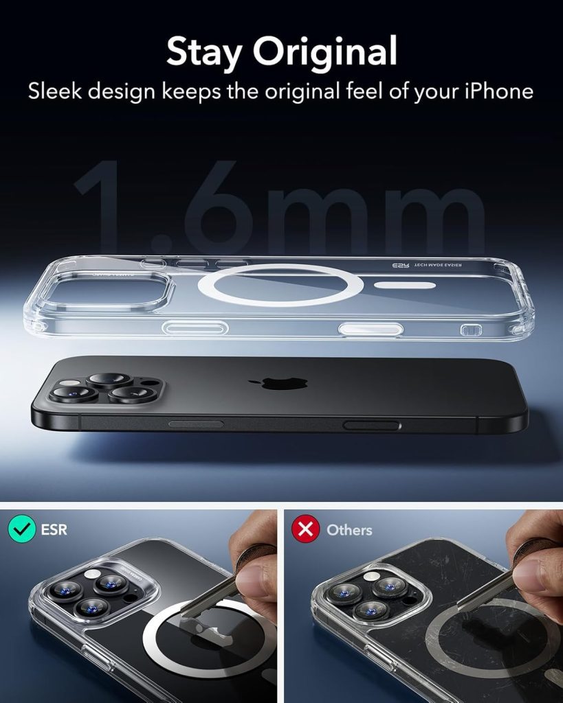 iPhone 16 Pro Case: ESR Shockproof Military-Grade Protection with MagSafe Compatibility and Camera Control 4 iPhone 16 Pro Case: ESR Shockproof Military-Grade Protection with MagSafe Compatibility and Camera Control