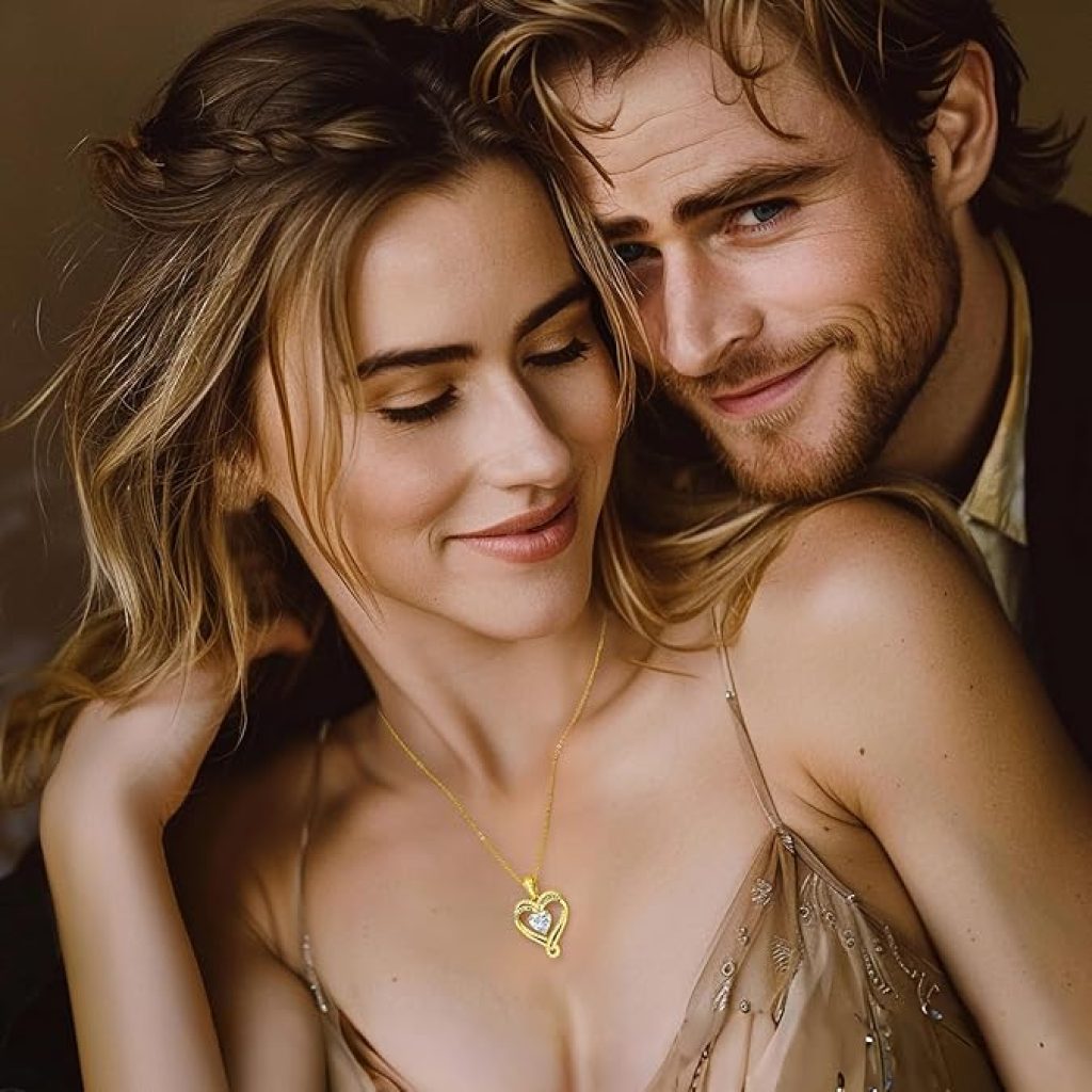 Gold Necklace with Moissanite Heart Pendant for Women - D Color VVS1 Lab-Created Jewelry in 925 Sterling Silver, Perfect for Weddings, Anniversaries, and Gifts 2 Gold Necklace with Moissanite Heart Pendant for Women - D Color VVS1 Lab-Created Jewelry in 925 Sterling Silver, Perfect for Weddings, Anniversaries, and Gifts